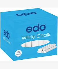 Edo 100 Pieces White Chalk