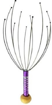 Casey Purple 12 Fingers Head And Scalp Hand Held Manual Massager