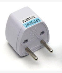 UniQue Travel Adapter Two Pin Male Schuko Plug