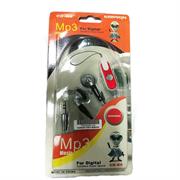 Geeko Silver And Black In-Ear Earphones