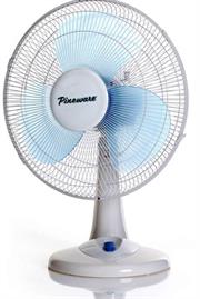 Pineware 40cm White Plastic Desktop Fan