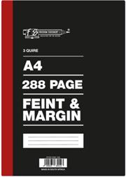 Freedom A4 3 Quire Hard Cover Counter Book 288 Page