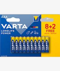 Varta LongLife Power Alkaline AAA 10 Battery