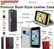 Promate Red Tava 5C Book Style Flip Case