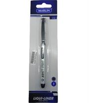 Marlin Liqui Liner Roller Ball Pen Black Single Medium